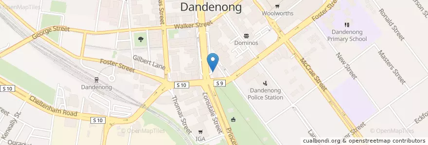 Mapa de ubicacion de New Life en Australië, Victoria, City Of Greater Dandenong.