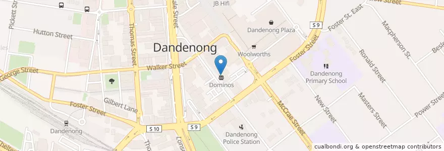 Mapa de ubicacion de Langton Medical Centre en Australien, Victoria, City Of Greater Dandenong.