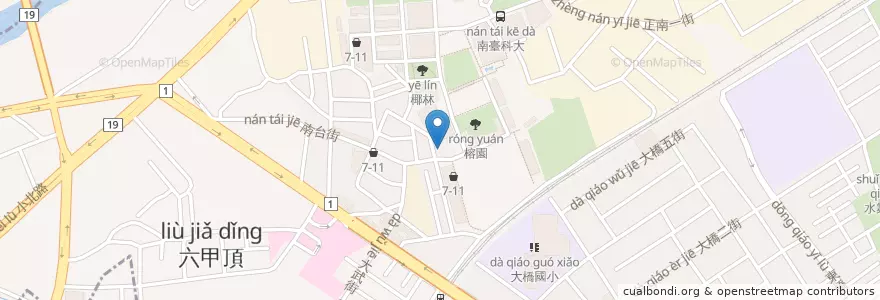 Mapa de ubicacion de MoM's TOUCH en Taiwan, Tainan, Yongkang District.