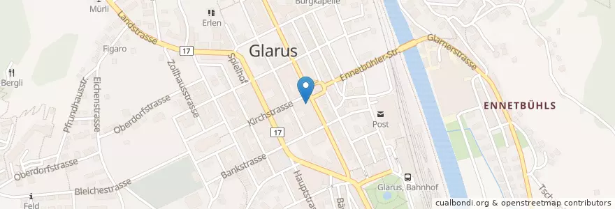 Mapa de ubicacion de Pflegeschule Glarus en İsviçre, Glarus, Glarus.