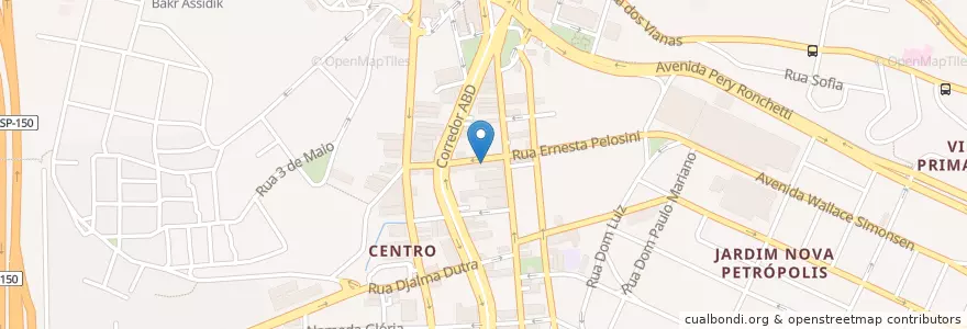 Mapa de ubicacion de Instituto Polígono de Ensino en Brazilië, Regio Zuidoost, São Paulo, Região Geográfica Intermediária De São Paulo, Região Metropolitana De São Paulo, Região Imediata De São Paulo, São Bernardo Do Campo.