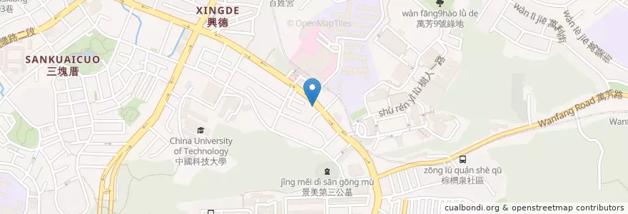 Mapa de ubicacion de 孫東寶牛排 en Тайвань, Новый Тайбэй, Тайбэй, 文山區.