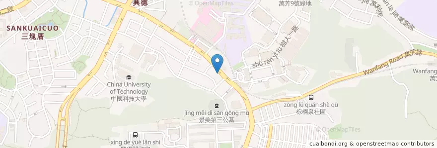 Mapa de ubicacion de 永原大藥局 en 타이완, 신베이 시, 타이베이시, 원산 구.