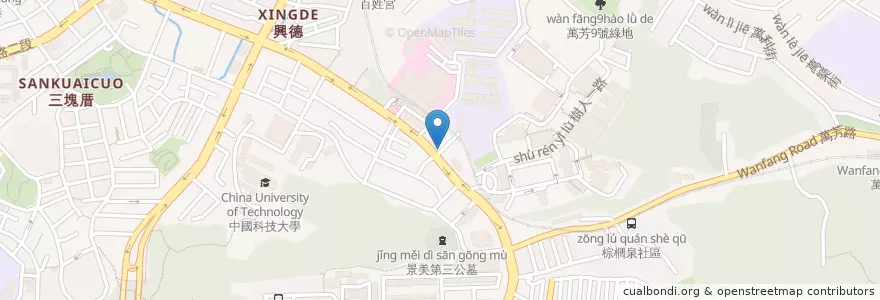 Mapa de ubicacion de 深坑第一家臭豆腐 en تايوان, تايبيه الجديدة, تايبيه, 文山區.