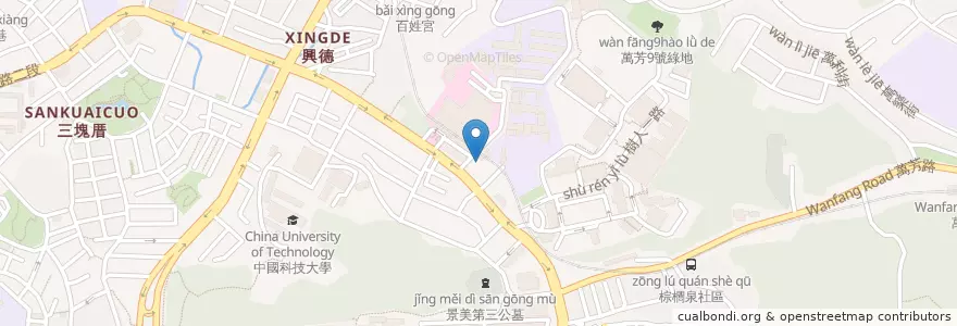 Mapa de ubicacion de 早餐店 en 台湾, 新北市, 台北市, 文山区.