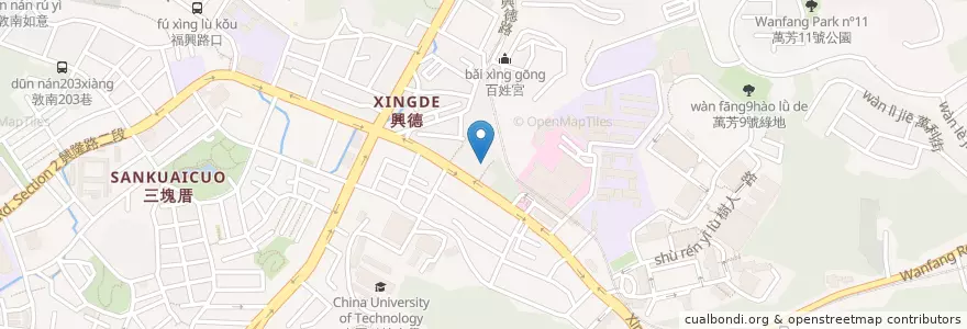 Mapa de ubicacion de 艾文診所 en 台湾, 新北市, 台北市, 文山区.