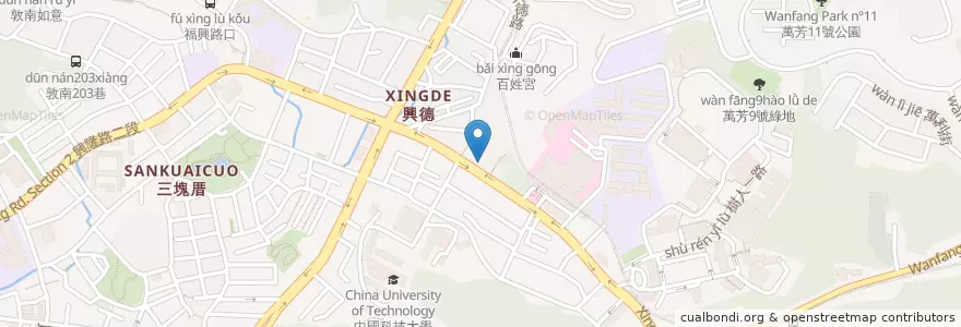 Mapa de ubicacion de 凱基證劵 en تايوان, تايبيه الجديدة, تايبيه, 文山區.