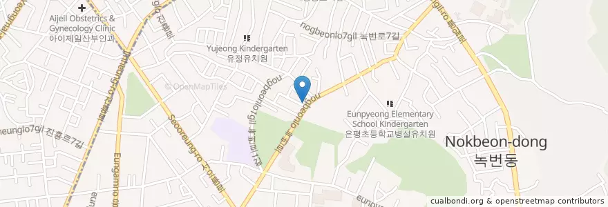 Mapa de ubicacion de 삼봉빠 en Korea Selatan, 서울, 은평구.