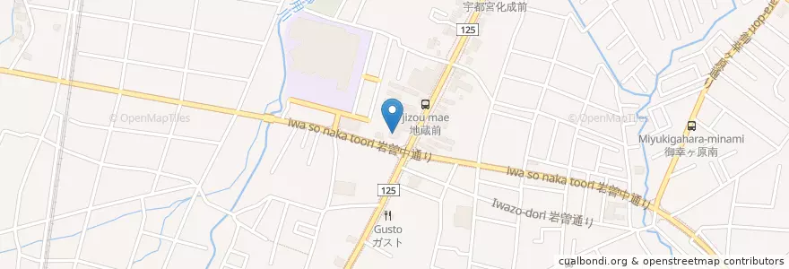 Mapa de ubicacion de まるまつ en Japan, Tochigi Prefecture, Utsunomiya.