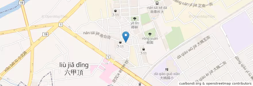 Mapa de ubicacion de 品都炭烤 en Taiwan, Tainan, Yongkang District.