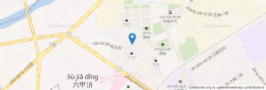 Mapa de ubicacion de 型男老爹 en 臺灣, 臺南市, 永康區.