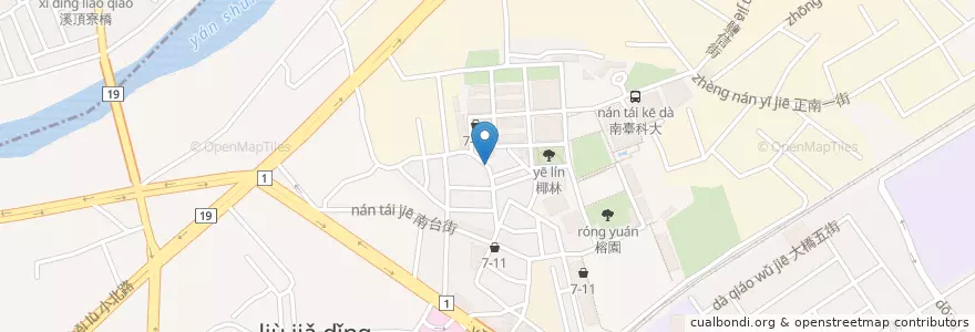 Mapa de ubicacion de 幸新早餐店 en Taïwan, Tainan, District De Yongkang.