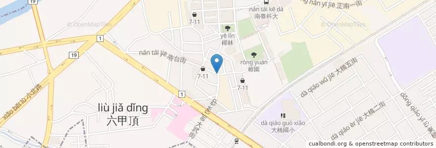 Mapa de ubicacion de 尚介讚香雞排 en 台湾, 台南市, 永康区.