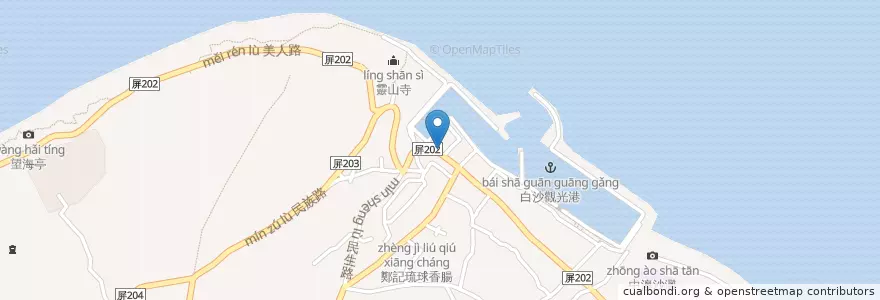Mapa de ubicacion de 85度C en تایوان.