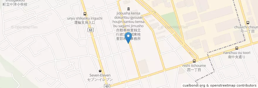 Mapa de ubicacion de 割烹どんぐり en اليابان, كاناغاوا, 愛甲郡, 愛川町.