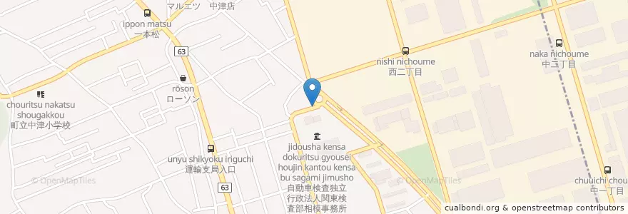 Mapa de ubicacion de そば処有楽庵 en 日本, 神奈川県, 愛甲郡, 愛川町.