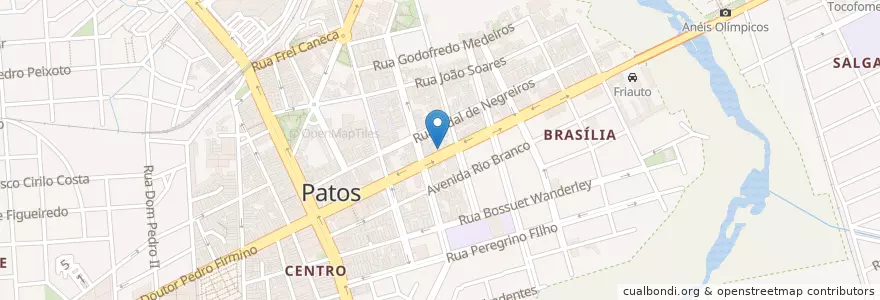Mapa de ubicacion de Clínica Santa Maria en برزیل, منطقه شمال شرقی برزیل, پارائیبا, Região Metropolitana De Patos, Região Geográfica Intermediária De Patos, Região Geográfica Imediata De Patos, Patos.