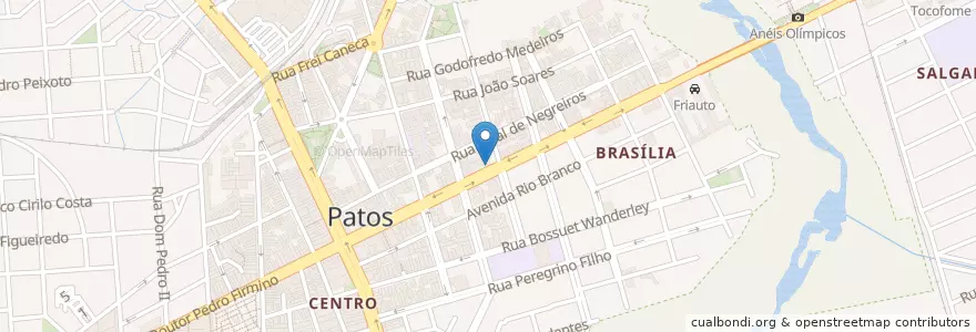 Mapa de ubicacion de Centro Médico de Patos en Brezilya, Kuzeydoğu Bölgesi, Paraíba, Região Metropolitana De Patos, Região Geográfica Intermediária De Patos, Região Geográfica Imediata De Patos, Patos.