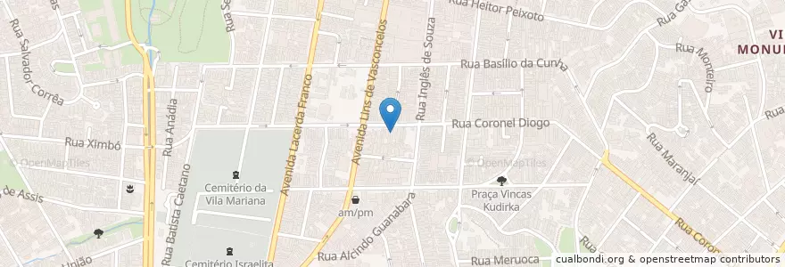 Mapa de ubicacion de CDD Cambuci en Бразилия, Юго-Восточный Регион, Сан-Паулу, Região Geográfica Intermediária De São Paulo, Região Metropolitana De São Paulo, Região Imediata De São Paulo, Сан-Паулу.