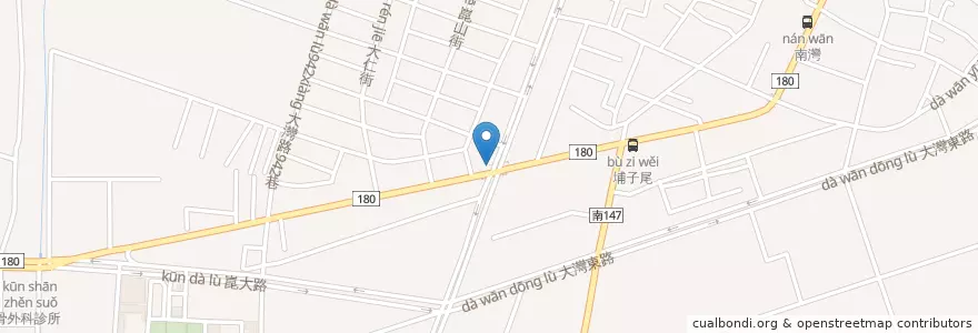 Mapa de ubicacion de 台塑加油站 en 臺灣, 臺南市, 永康區.