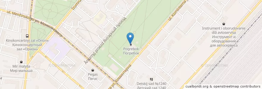 Mapa de ubicacion de Погребок en Russia, Distretto Federale Centrale, Москва, Северо-Восточный Административный Округ, Лосиноостровский Район.