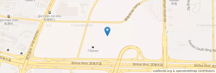 Mapa de ubicacion de 關中源 en چین, گوانگ‌دونگ, شنژن, 南山区, 粤海街道.
