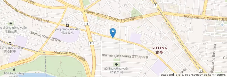 Mapa de ubicacion de 佑康大藥局 en Taiwan, Nuova Taipei, Taipei, 中正區.