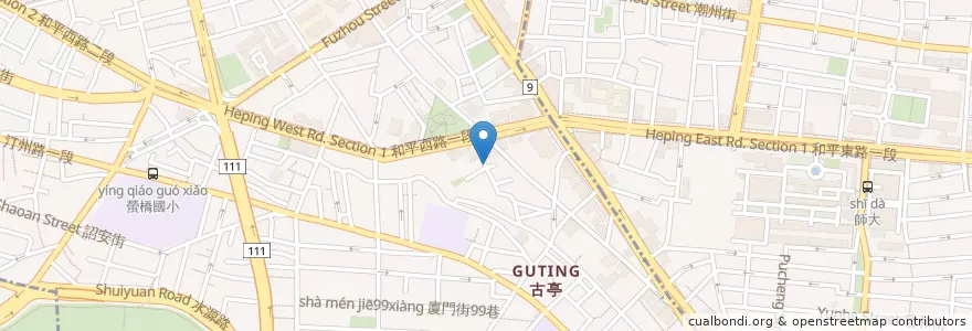 Mapa de ubicacion de 晉江茶堂 en 臺灣, 新北市, 臺北市, 中正區.