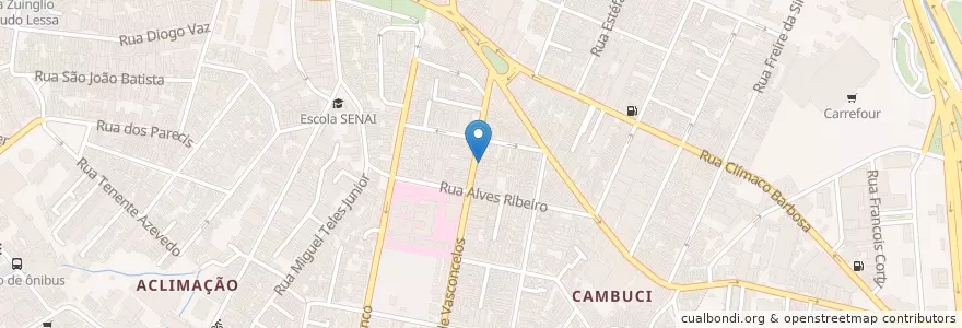 Mapa de ubicacion de Bradesco en البَرَازِيل, المنطقة الجنوبية الشرقية, ساو باولو, Região Geográfica Intermediária De São Paulo, Região Metropolitana De São Paulo, Região Imediata De São Paulo, ساو باولو.