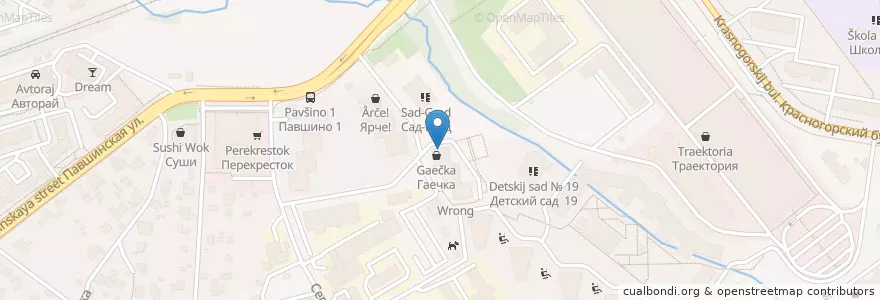 Mapa de ubicacion de Svoy en روسيا, Центральный Федеральный Округ, محافظة موسكو, Городской Округ Красногорск.