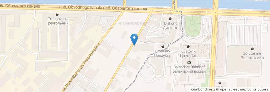 Mapa de ubicacion de Street Coffee en Russland, Föderationskreis Nordwest, Oblast Leningrad, Sankt Petersburg, Адмиралтейский Район, Екатерингофский Округ.