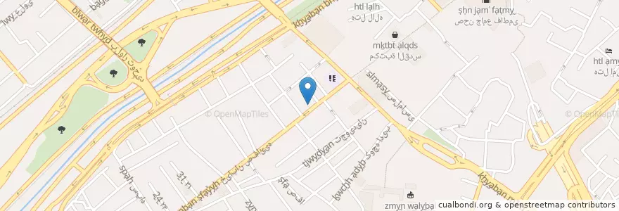 Mapa de ubicacion de صندوق دفتر تبلیغات en ایران, استان قم, شهرستان قم, بخش مرکزی, قم.