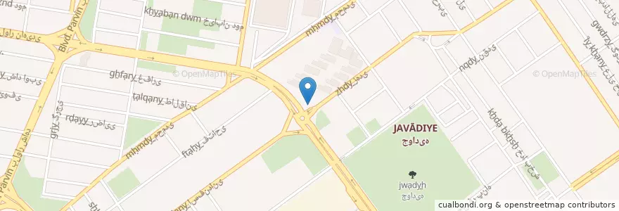 Mapa de ubicacion de مرکز توانبخشی معلولان بالای ۱۴ سال en Irão, Teerã, شهرستان تهران, Teerã, بخش مرکزی شهرستان تهران.