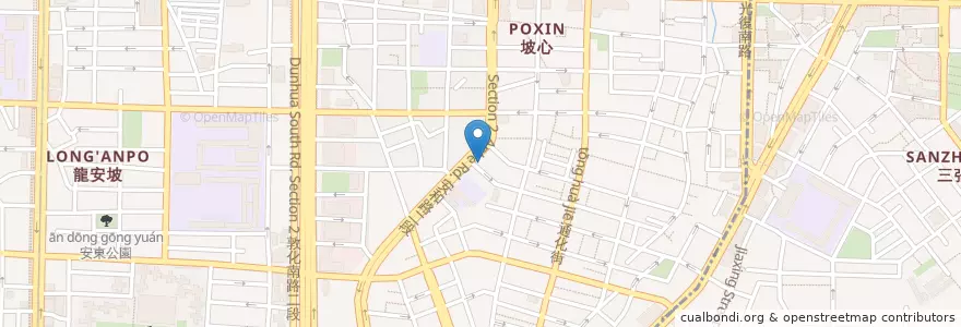 Mapa de ubicacion de Orchid蘭餐廳 en Taïwan, Nouveau Taipei, Taipei, District De Daan.