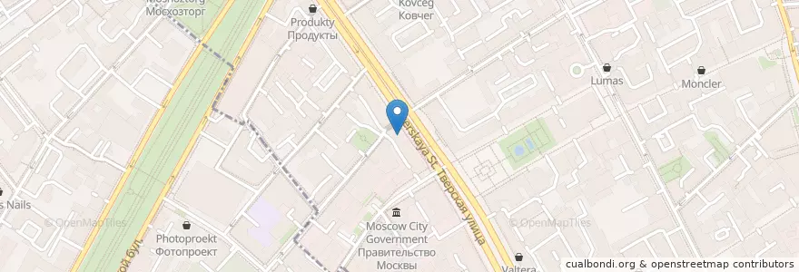 Mapa de ubicacion de Росбанк en Russland, Föderationskreis Zentralrussland, Moskau, Zentraler Verwaltungsbezirk, Тверской Район.