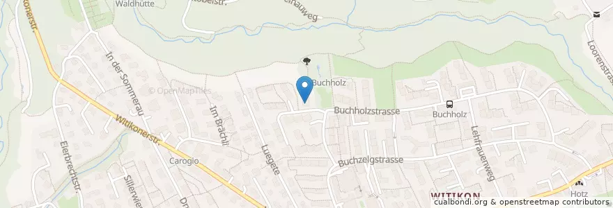 Mapa de ubicacion de Kindergarten Buchholz 1 + 2 en Suisse, Zurich, District De Zurich, Zurich.