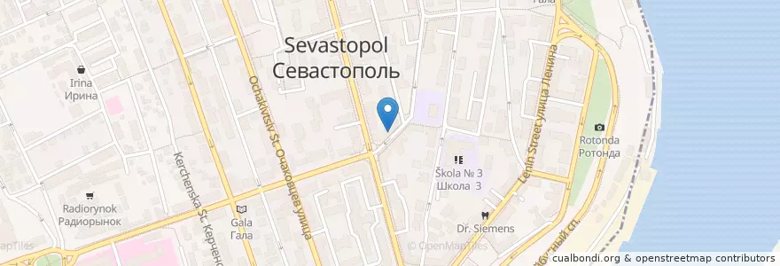 Mapa de ubicacion de Стоматология en Russia, South Federal District, Sevastopol, Sevastopol, Ленинский Район, Ленинский Округ.