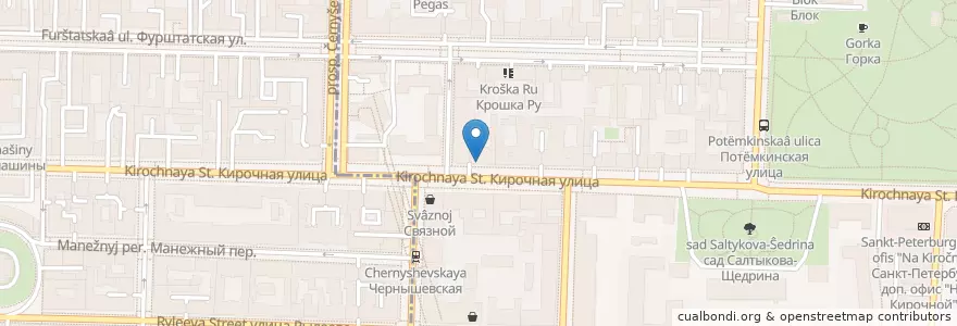 Mapa de ubicacion de Таврический en Russia, Northwestern Federal District, Leningrad Oblast, Saint Petersburg, Центральный Район, Округ Смольнинское.