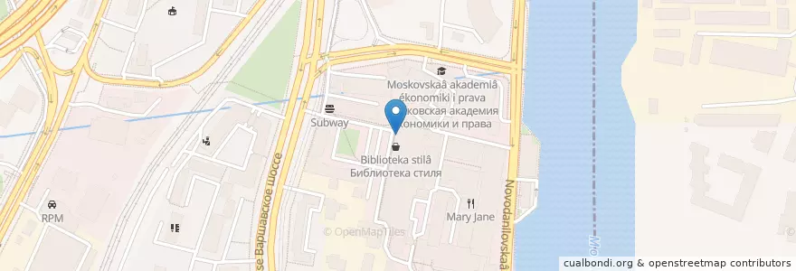 Mapa de ubicacion de Ключ Даниловская en Russland, Föderationskreis Zentralrussland, Moskau, Südlicher Verwaltungsbezirk, Донской Район.