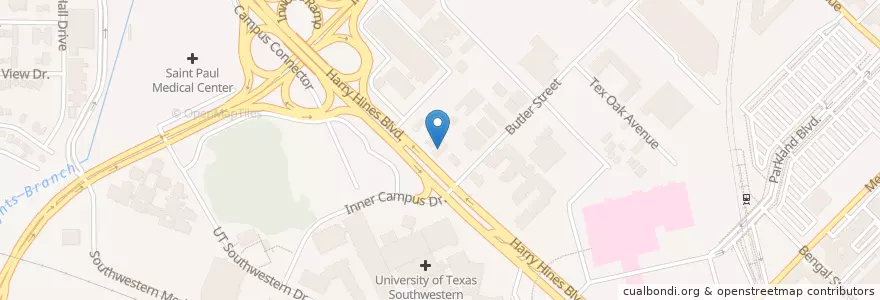 Mapa de ubicacion de Mike Anderson's Barbeque en Estados Unidos De América, Texas, Dallas, Dallas County.