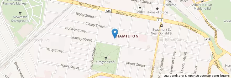 Mapa de ubicacion de Hamilton Community Preschool en استرالیا, New South Wales, Newcastle City Council, Newcastle-Maitland.