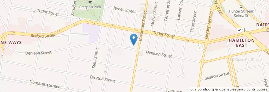 Mapa de ubicacion de Hamilton-Broadmeadow Uniting Church en Австралия, Новый Южный Уэльс, Newcastle City Council, Newcastle-Maitland.