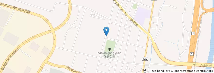 Mapa de ubicacion de 85 cafe en Taiwan, Taichung, Nantun District.