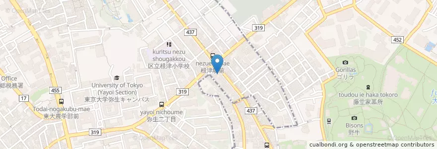 Mapa de ubicacion de 細部医院 en 일본, 도쿄도, 분쿄구.