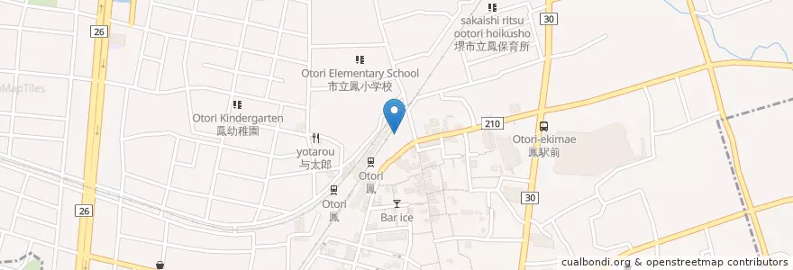 Mapa de ubicacion de おくまん en Japon, Préfecture D'Osaka, Sakai, 西区.