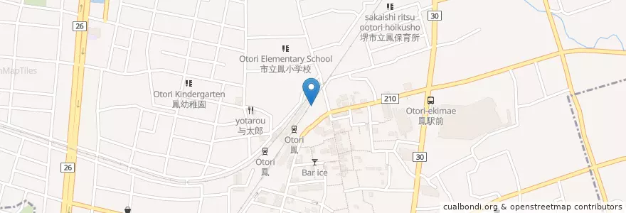 Mapa de ubicacion de 肉炉端 弁慶 en 日本, 大阪府, 堺市, 西区.