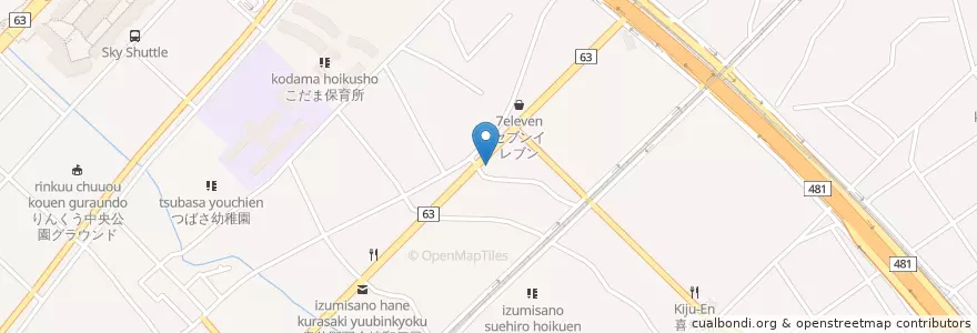 Mapa de ubicacion de 泉佐野 塩元帥 en Japonya, 大阪府, 泉佐野市.