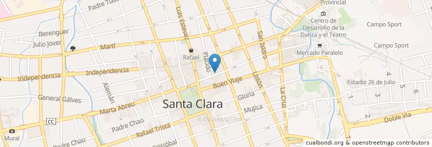 Mapa de ubicacion de Café Cubache en 쿠바, Villa Clara, Santa Clara, Ciudad De Santa Clara.