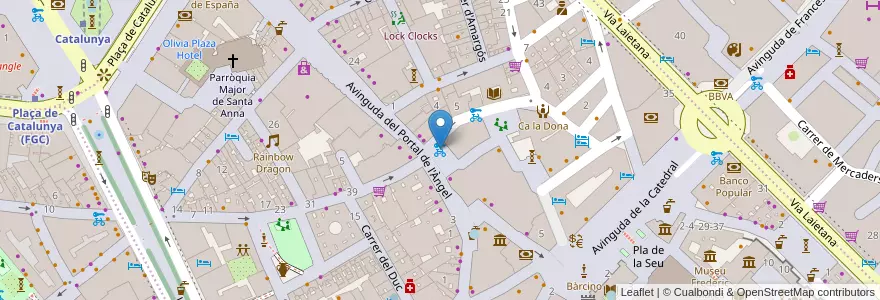 Mapa de ubicacion de 53 - Plaça Carles Pi i Sunyer en Espagne, Catalogne, Barcelone, Barcelonais, Barcelone.