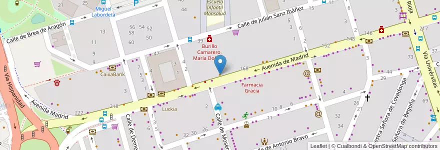 Mapa de ubicacion de 53 Urban Café en إسبانيا, أرغون, سرقسطة, Zaragoza, سرقسطة.